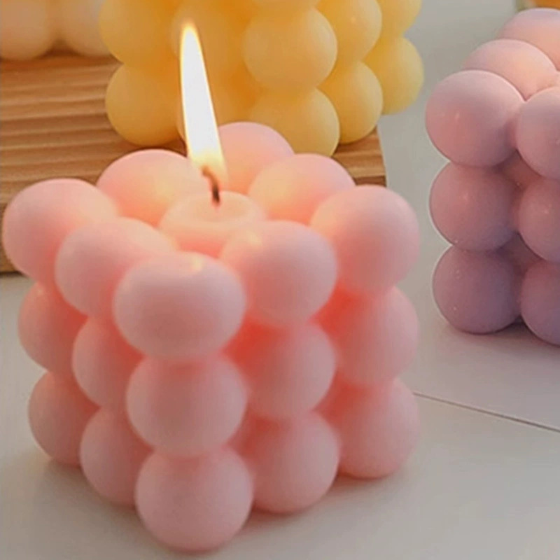 Vela aromática creativa con cubo de Rubik de color viento, venta al por mayor, decoración del hogar, regalo de cumpleaños, recuerdo