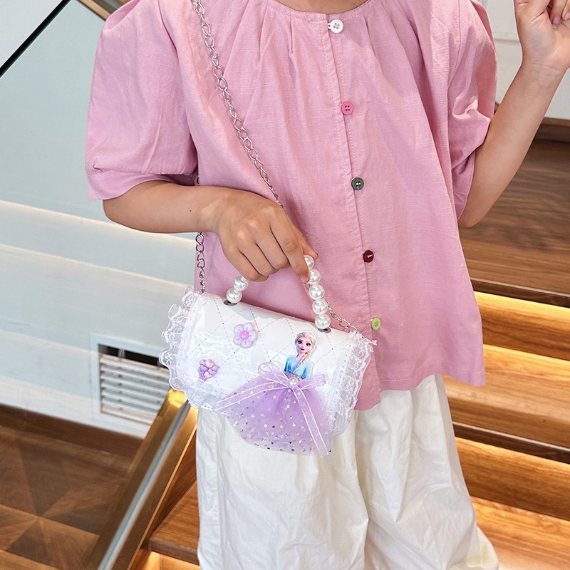 2025 verano nueva bolsa de hombro de viento de fragancia para mujeres espejo para niños extranjero bolsa de combinación Aisha pequeña princesa bolsa de mochila