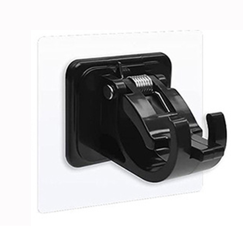 Barra de cortina sin costura de estilo japonés barra de cortina fija pegatina toalla Rod Hook barra de cortina fija clip hebilla paquete múltiple