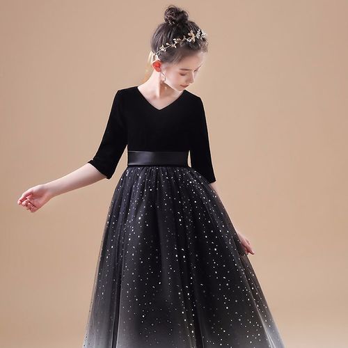 Children's formal wear 2024 summer new style violin performance large children's piano performance suit on AliExpress 