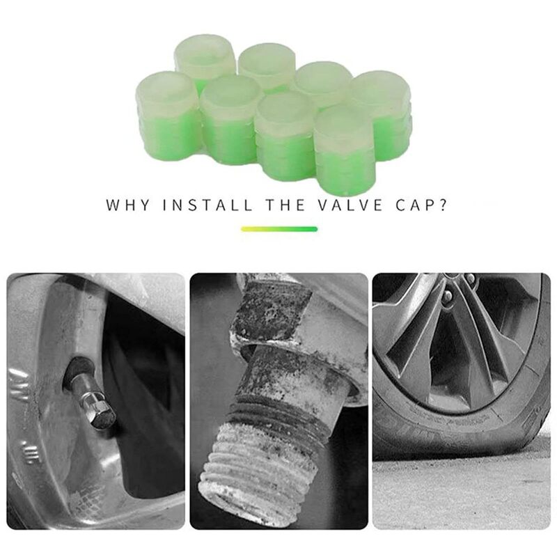 Car Tire Luminous Valve Cap Electric Vehicle Bicycle Tire Universal Super Bright Luminous Valve Core Cover