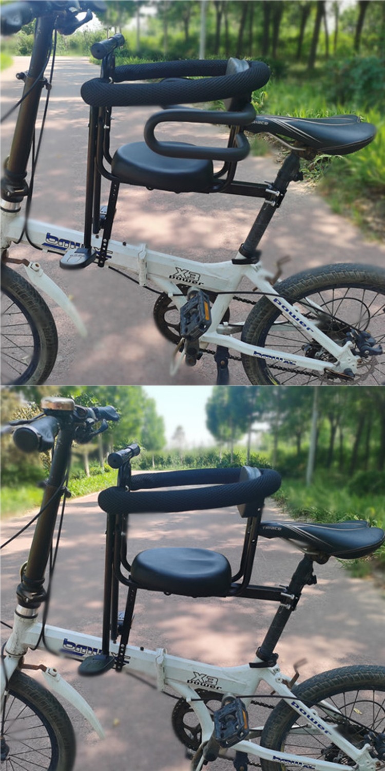 Bicycle Children's Front Seat Mountain Bike Curved Beam Bicycle Folding Bicycle Baby Child Front Seat Universal Cotton