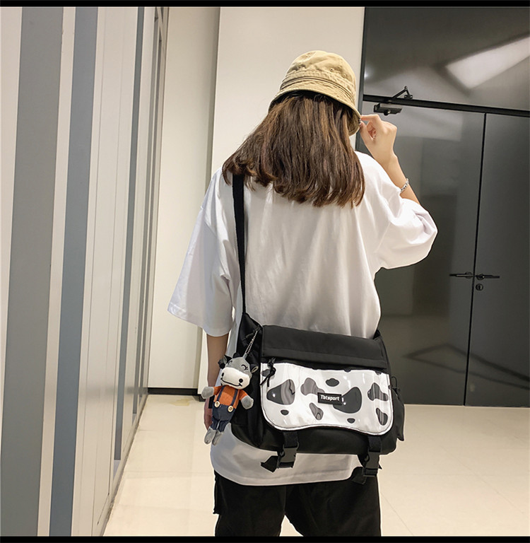 Wholesale Fashion Large Capacity Cow Pattern Shoulder Canvas Bag Nihaojewelry display picture 6