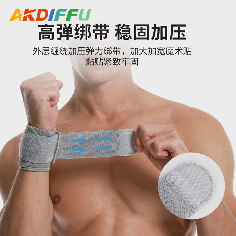 Fabricante de nueva correa de muñeca deportiva protección de fitness vendaje fijo bádminton baloncesto voleibol presión deportes muñeca guardia