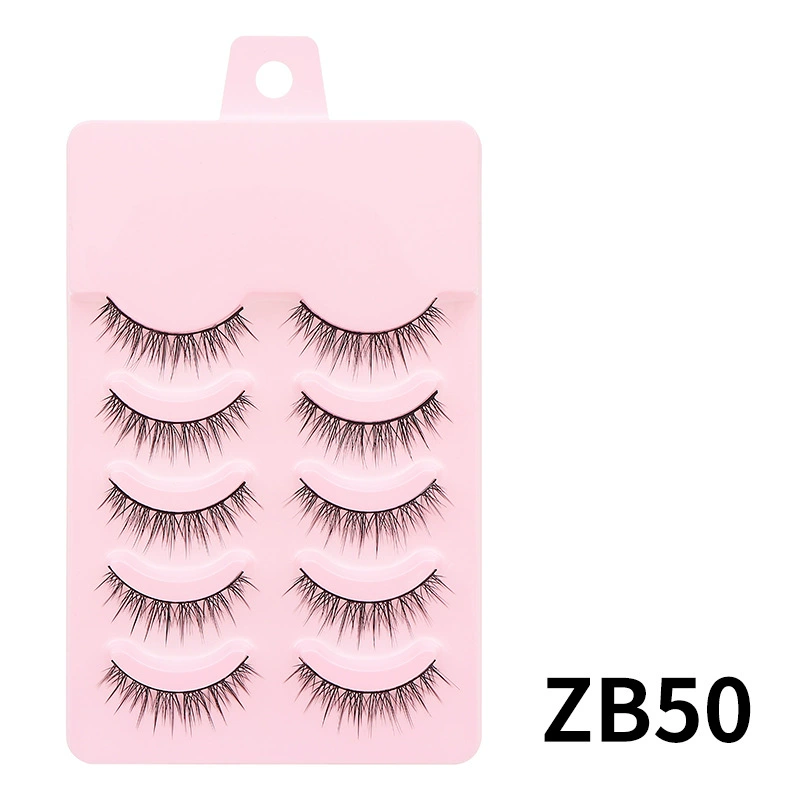 False Eyelashes DINGSEN, 5-Pair Set, Everyday & Cosplay Styles, Assorted Bands