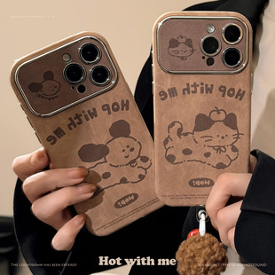 ��ɫ��ͨ�m��iphone16�O���֙C��15promax��Ƥ14ë���K17�ﶬ��H