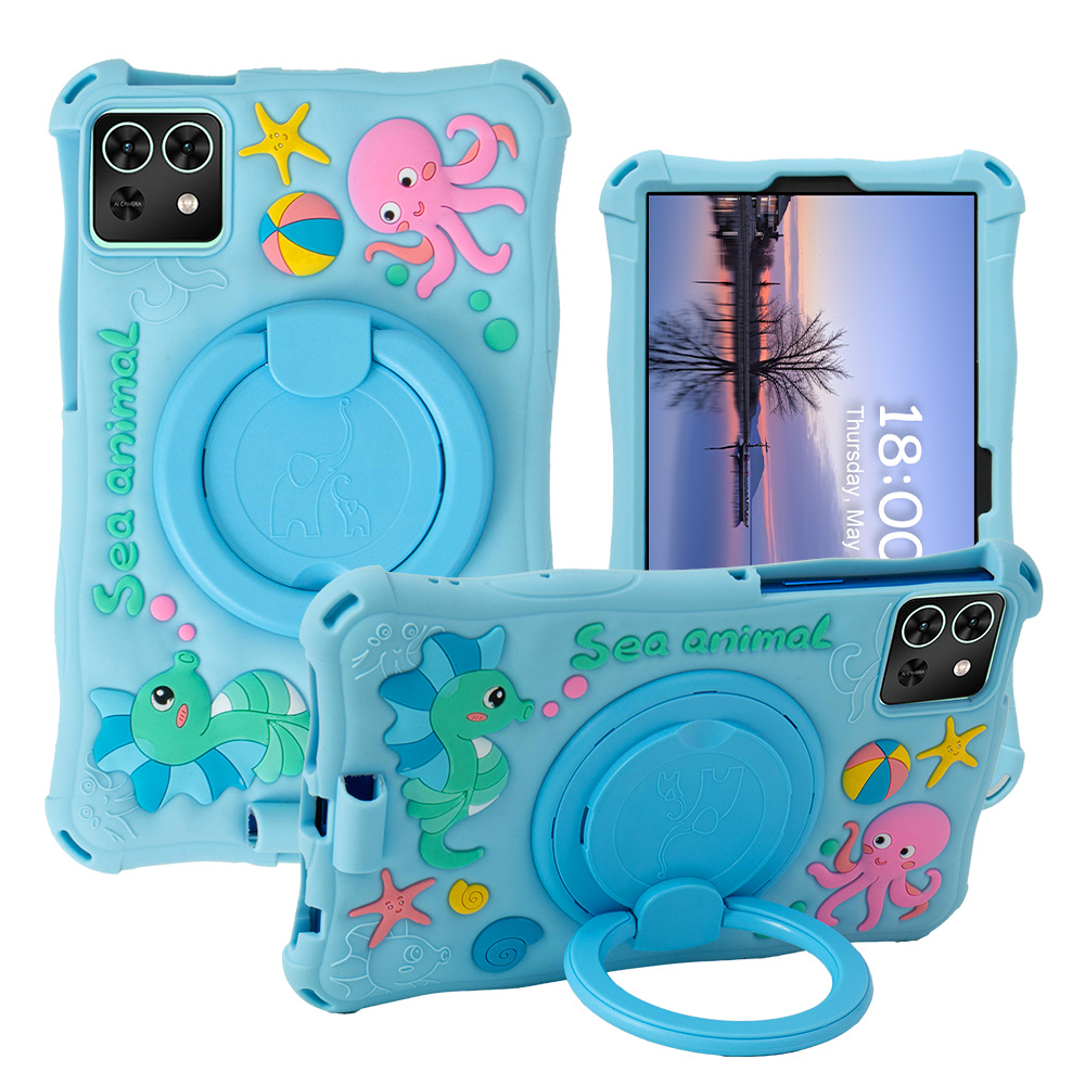 For red rice Redmipad SE 8.7 inch flat leather cover red rice SE8.7 inch rotating cartoon protective cover