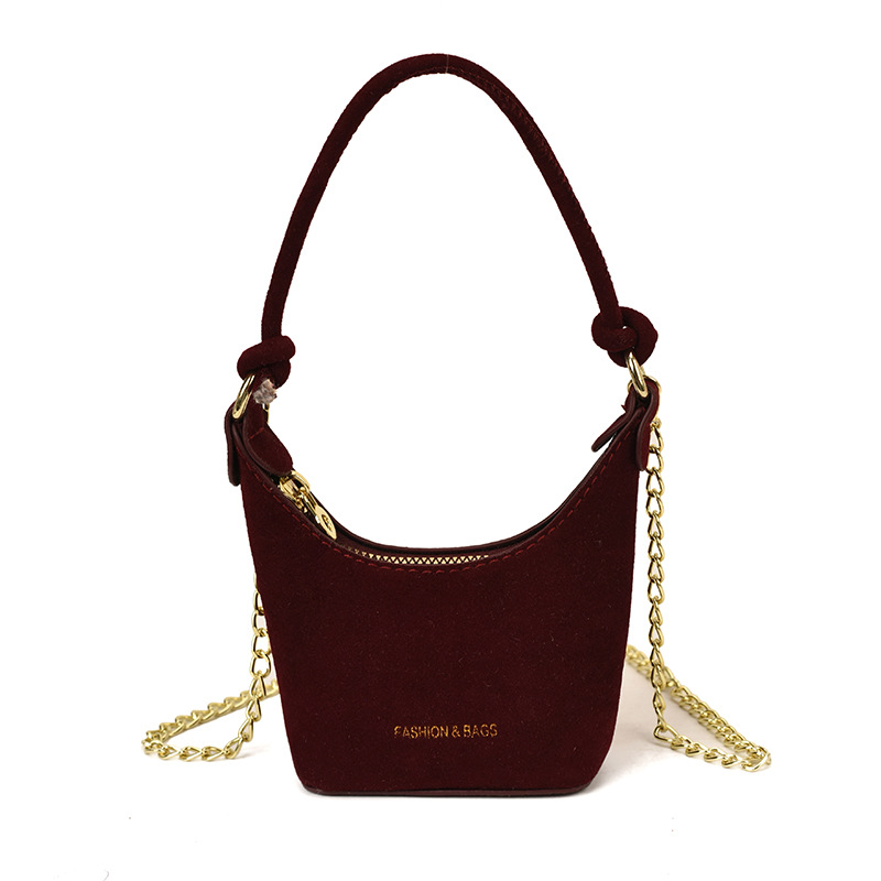 Otoño nuevo bolso de niños esmerilado red de aire de la pequeña princesa bolso de cadena de mano exquisito mini bolso de accesorios para niñas