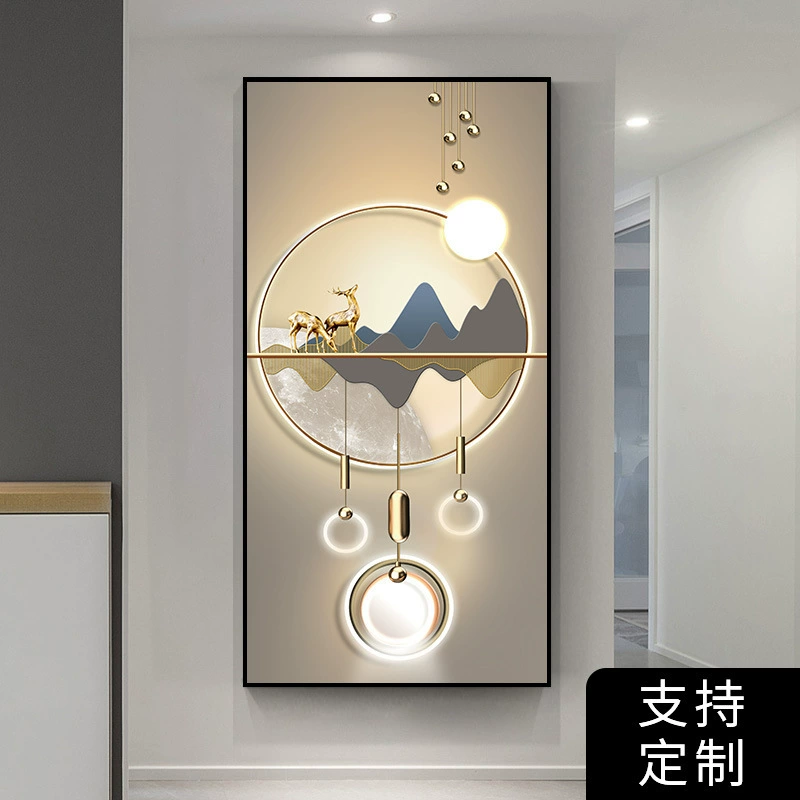 Self-adhesive modern three dimensional stickers on wall, light luxury style, 3D