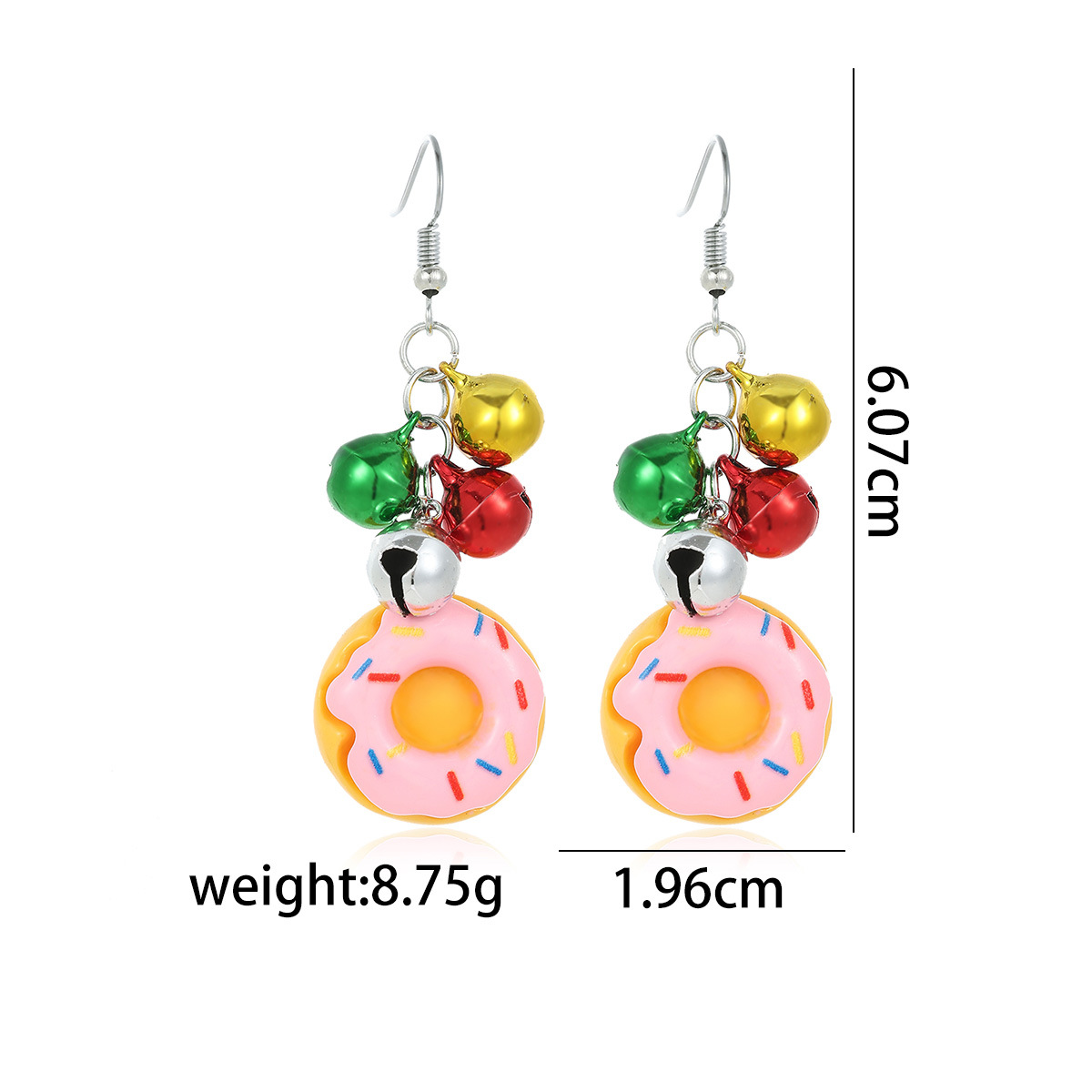 23. bell donut earrings