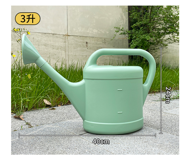 Light green 3 liter [approx. 3kg water capacity] stainless steel shower head