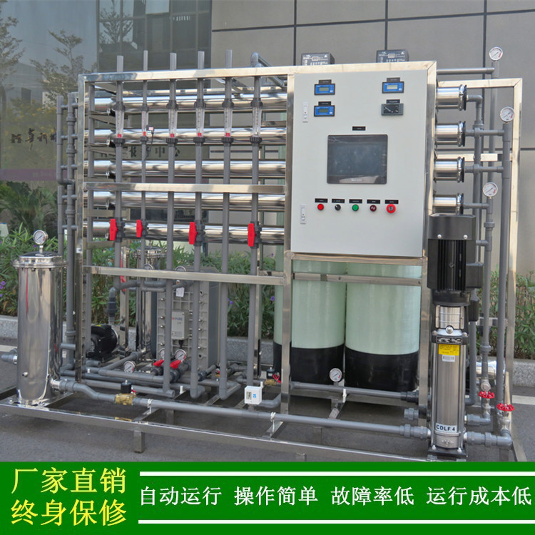 0.5吨每小时两级反渗透+EDI水处理系统PLC控制绿健供应PLC高纯