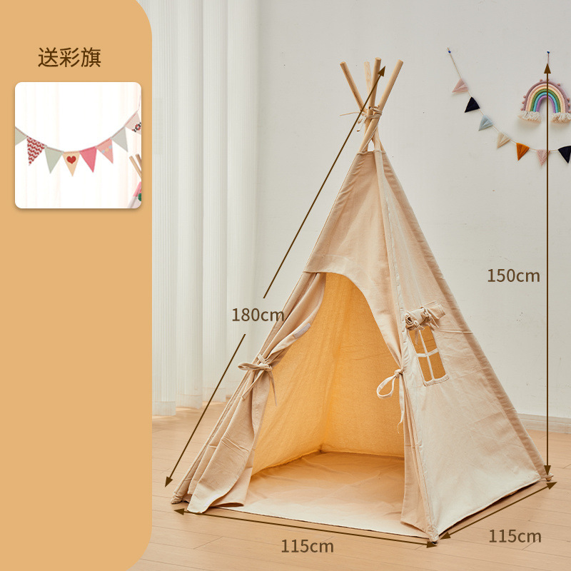 Tienda de campaña para niños de interior ins bebé nórdico hogar indio princesa casa pequeña casa para niños y niñas casa de juegos de juguete