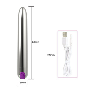 Silicone rechargeable 7-inch vibrator plastic vibration flirting masturbation AV stick adult sex products manufacturer one-piece delivery