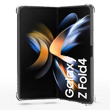 适用三星Z Fold4四角防摔PC+TPU手机壳Galaxy Z Fold 4 5G透明壳