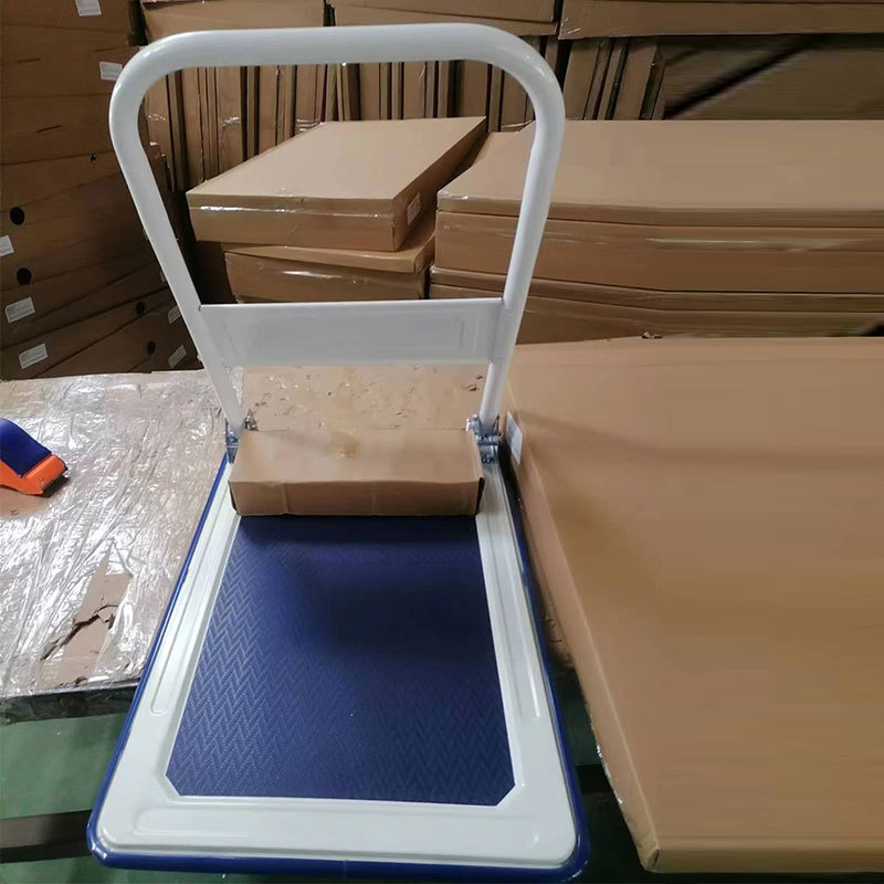 平板手推车折叠便携物流分拣车超市搬运车拖车拉货车可折叠四轮