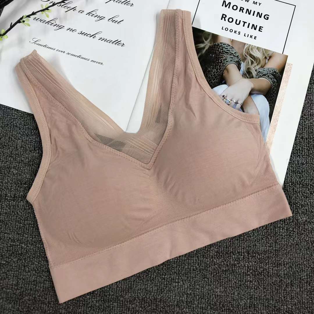 Nueva inconsútil alto elástico belleza de alta calidad las mujeres chaleco inalámbrico yoga sujetador ropa interior deportiva al por mayor