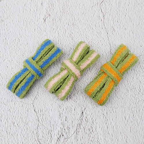 Kurogin Flat Single Layer Plush Two-Color Shoelaces 1.55cm Wide Compatible with AJ Casual Sneakers Platform Shoes and White Shoes with Laces