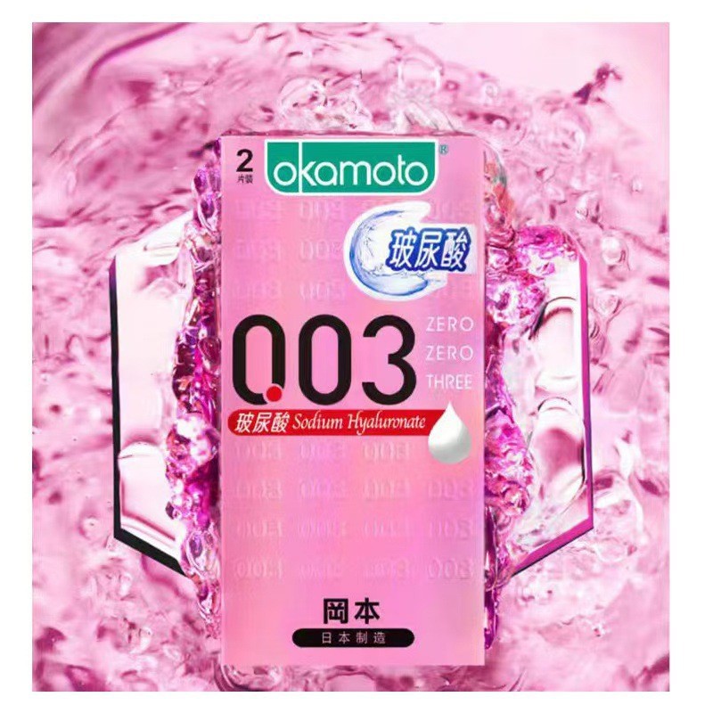 Genuine Okamoto condón puro 3 polvo súper lubricante textura hidratante ultrafino 003 platino 001 poliuretano al por mayor