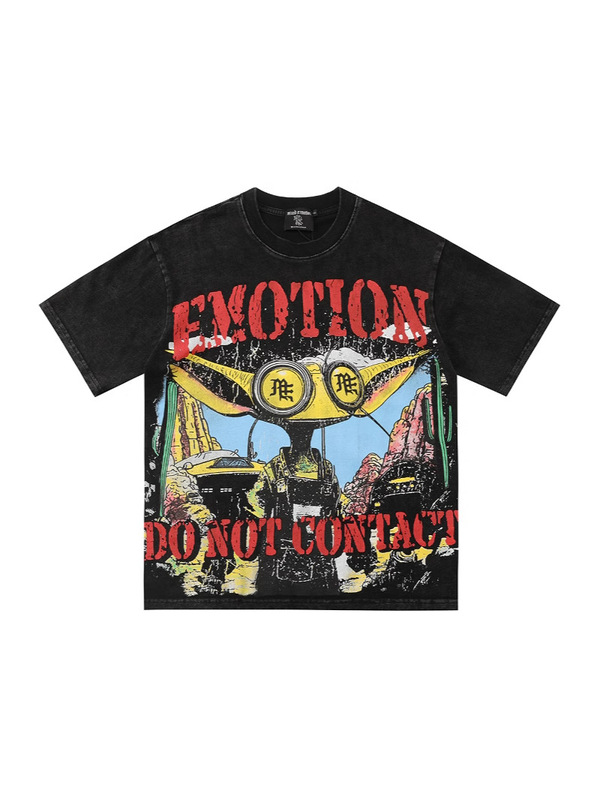 MIXED EMOTION 新作 25ss クロスボーダー アメリカン トレンド ストリート ピュアコットン ヒップホップ ホット ショート カジュアル ダイヤモンド 半袖 Tシャツ|undefined