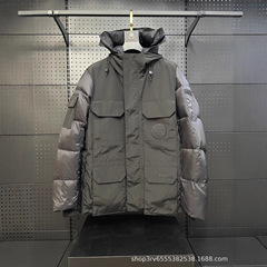 正确版本大鹅家25FW新款 白标环保远征款羽绒服派克大衣户外滑雪