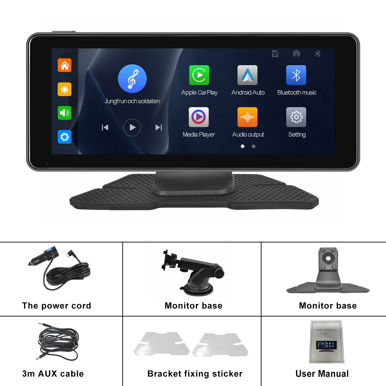 6.86-дюймовый PND CarPlay/Android Auto/Apple AirPlay/Android экран с функцией TF-карты