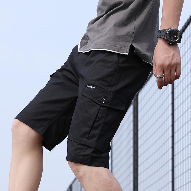 Pantalones para hombres de verano delgados de moda pantalones casuales deportivos sueltos pantalones de trabajo para hombres pantalones cortos para hombres transfronterizos