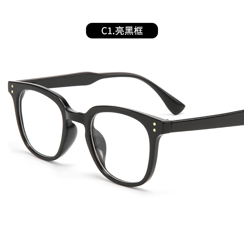 Nuevas celebridades de Internet que cambian de color, el mismo estilo de gafas anti-luz azul, gafas retro de moda para hombres, gafas planas de moda, transfronterizas para mujeres