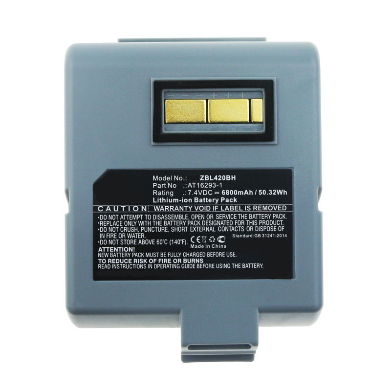 适用Zebra  QL420  QL420+ / Plus打印机电池厂家直供AT16293-1