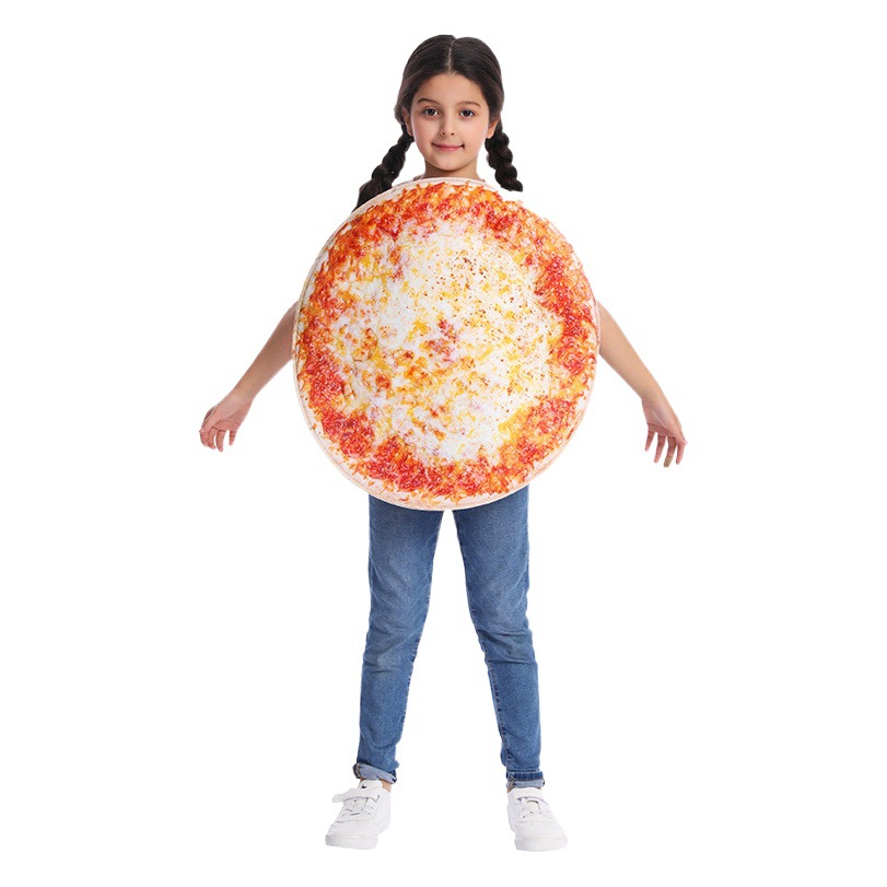 Transfronterizo parodia de padres e hijos pizza de Halloween Cosplay comida creativa juego adulto rendimiento ropa