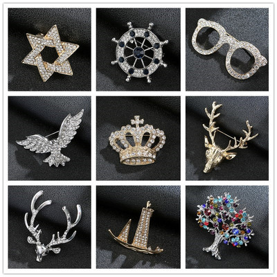 胸針男 韓版配飾潮人徽章配件西服 老鷹個性多款混批高檔卡通胸針