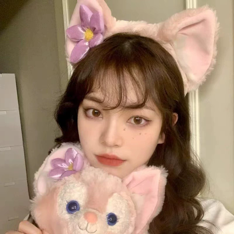 Ailinna Belle повязка для волос Мультфильм осень и зима кибер-знаменитости мытье лица макияж повязка для волос повязка на голову зимние Плюшевые Головные уборы для женщин