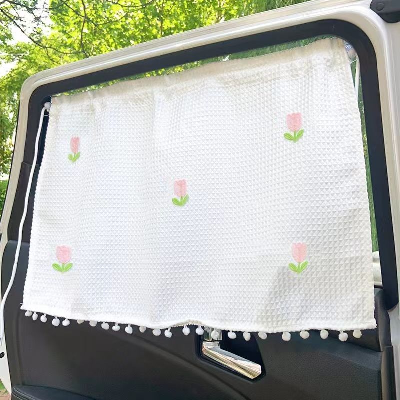 Car Window Magnetic – Qìchē Car curtains - suction-cup-new-five-tulips-rear-window