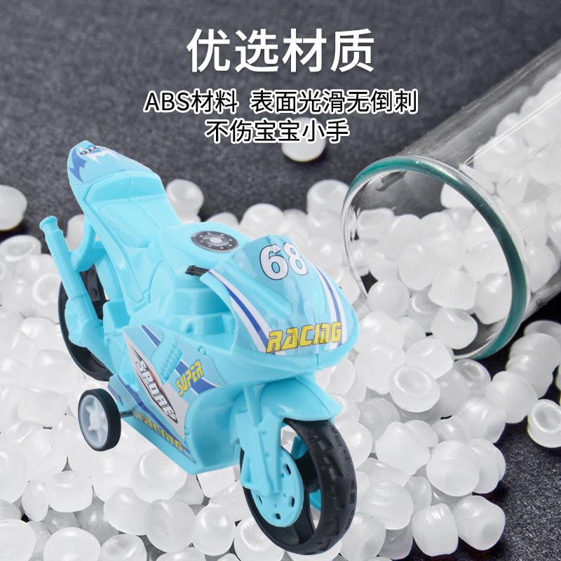 Tiktok popular pull back motocicleta coche de juguete para niños niño bebé simulación motocicleta modelo decoración puesto al por mayor