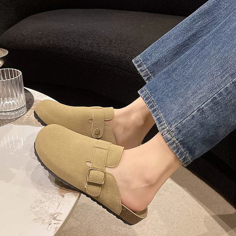 «Коллекция 1754 человека» Босоножки Birkenstock, полупантолеты для женщин, 2024 летняя новинка, ленивый шлепок на плоской подошве