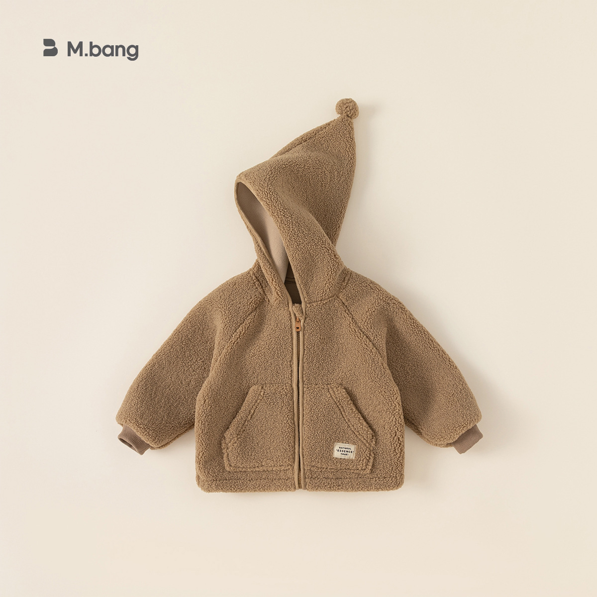 Ropa infantil Youbao, nueva chaqueta con capucha para niños de invierno, top de forro polar para niñas, ropa de bebé con forro polar integrado image 9