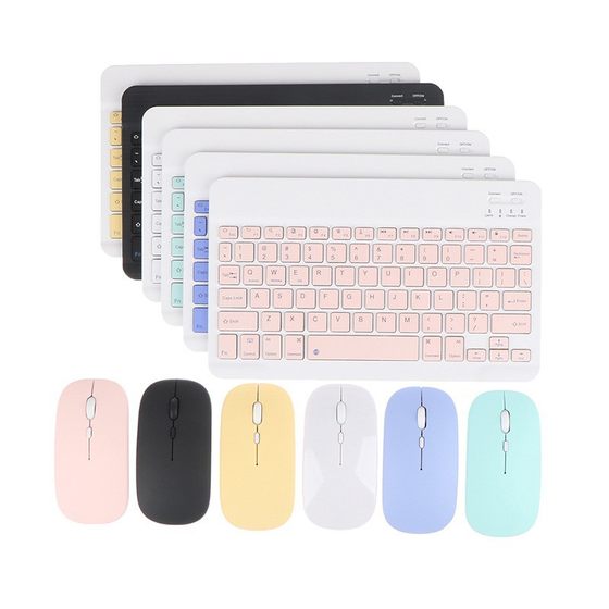 Bluetooth Wireless Keyboard Enhanced Lightweight Portable Notebook Phablet Typing Office External Keyboard Mouse suit
