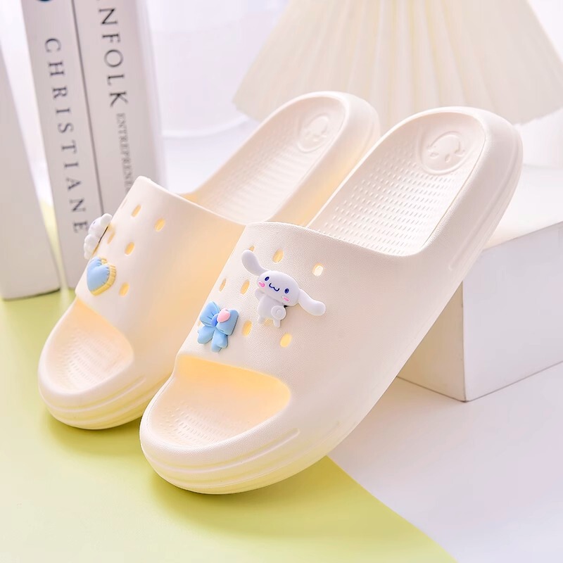 Slippers Women's Outer Wear 2025 New Soft Bottom Non-Slip Home Bathroom Bath Mute DIY Parent-Child Casual Sandals
