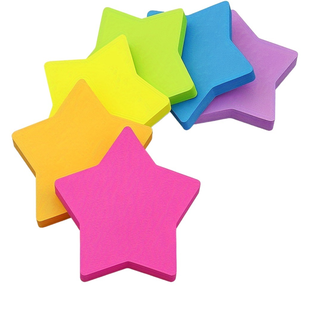 Transfronterizo 8 colores amor línea horizontal color fluorescente punto en forma de corazón post-it estrella de cinco puntas estilo de extracción creativa estilo emergente