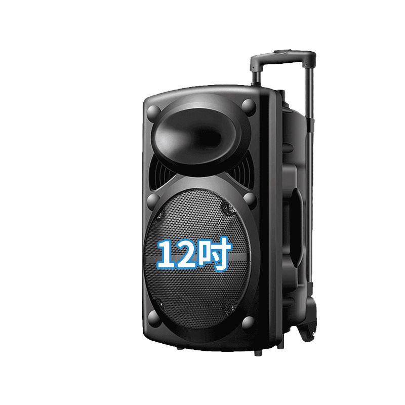 屋外の広場のダンスの音響の12インチの大きい音量は携帯用の歌のbluetoothのスピーカーの耳の麦の露店を持って売ります。|undefined