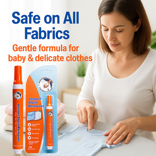 No-Wash Stain Remover Pen for White Clothes, Grease Stain Remover Pen, Hot Pot Barbecue Blood Stain Jam Dry Cleaning Agent
