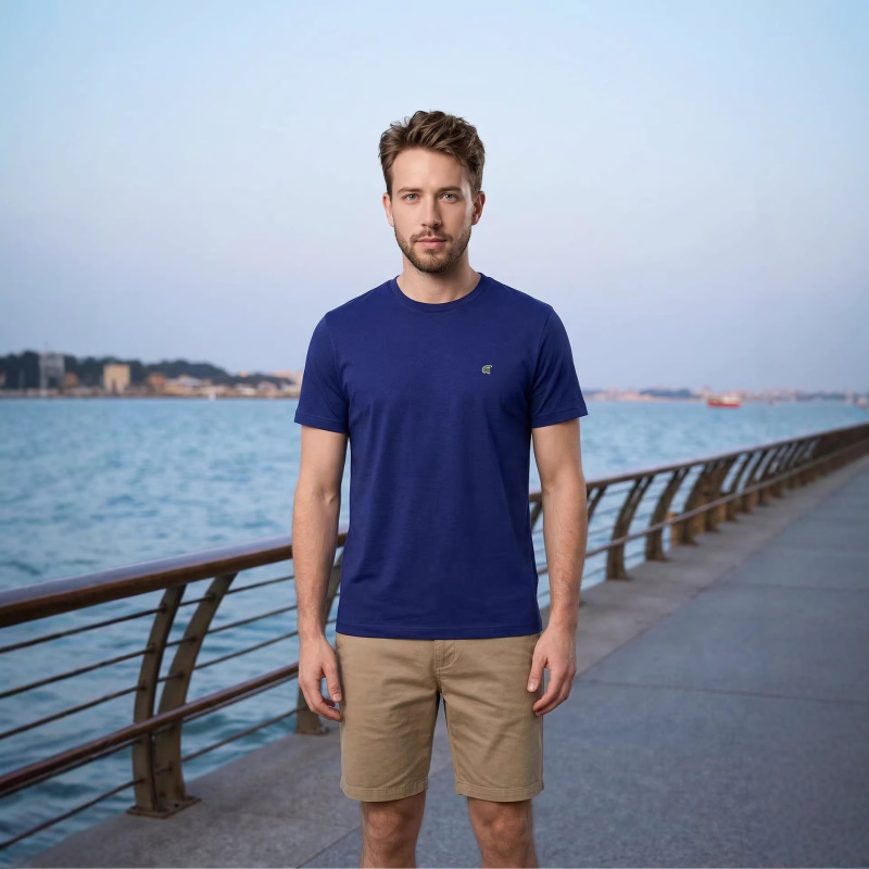 Crocodile Boy Men's Pure Cotton Round Neck Short Sleeve T-Shirt Embroidered Casual T-Shirt Men's Pure White T-Shirt Men's Heavyweight Pure Cotton T-Shirt Crocodile Boy Men's Pure Cotton Round Neck Short Sleeve T-Shirt Embroidered Casual T-Shirt Men's Pure White T-Shirt Men's Heavyweight Pure Cotton T-Shirt
