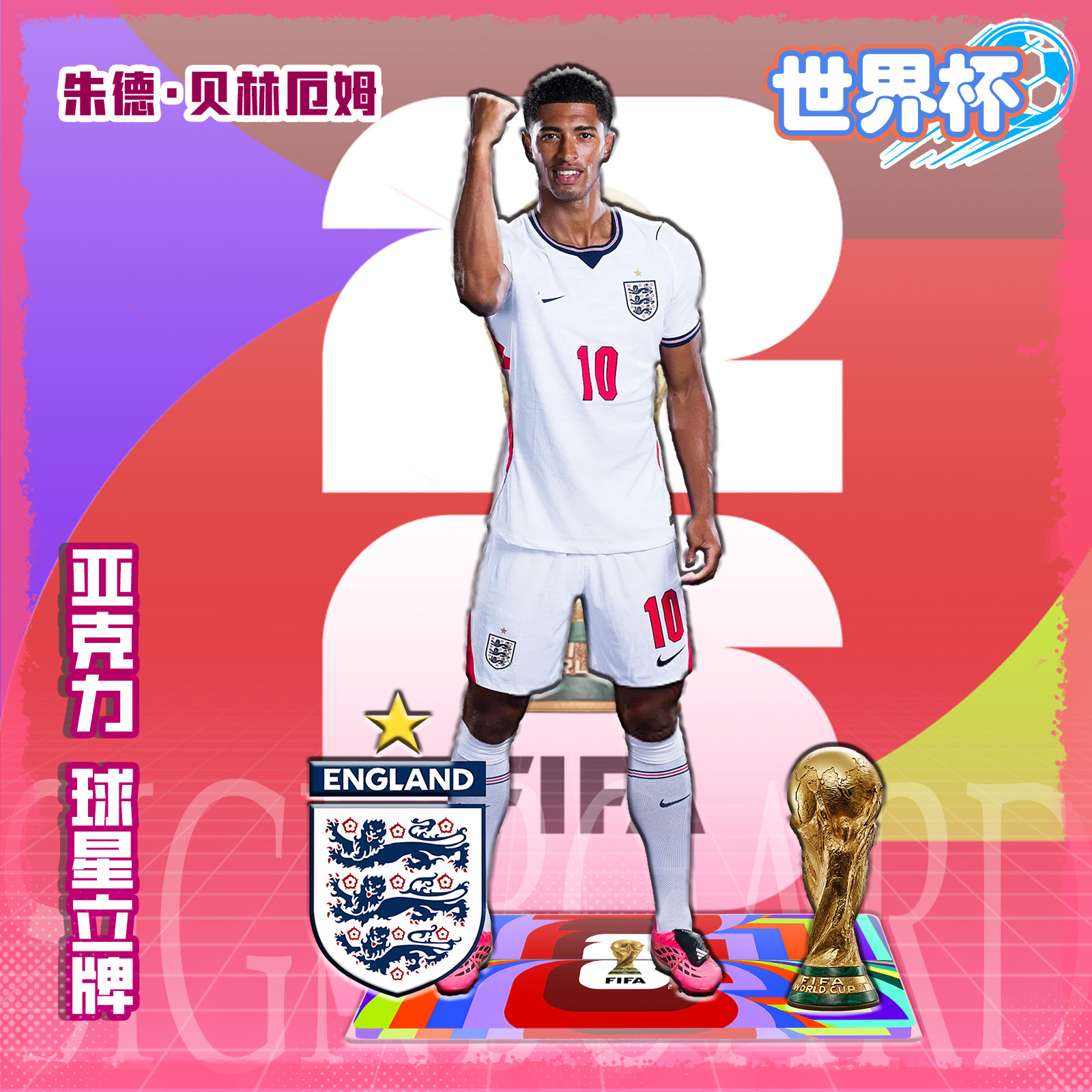 Figura Acrílica de Estrella de Fútbol de Acrílico, para Regalo de Cumpleaños