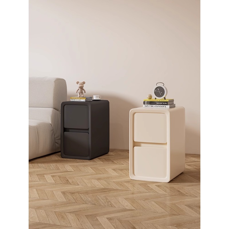 Mesita de noche de madera maciza Gabinete de almacenamiento doméstico pequeño simple y moderno Gabinete de almacenamiento de manteca de mantequilla Gabinete de almacenamiento de dormitorio