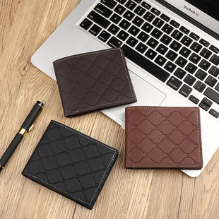 2024 new cross-border supply pu coin purse wallet wallet card bag men's wallet short source manufacturers wallet wholesale