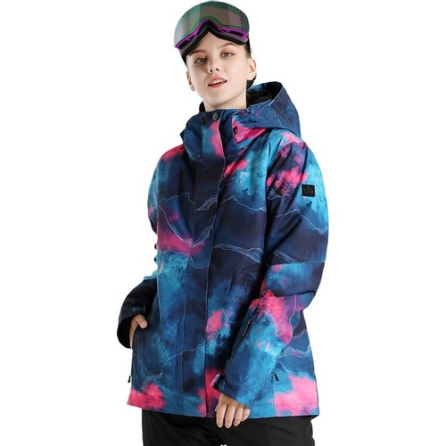 Smaining Korean Version Women's Windproof Waterproof Breathable Thick Warm Northeast Snow Village Dual Snowboard Skiwear