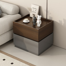 床头柜轻奢感卧室家用DIY积木床边柜酒店创意床头简约收纳柜