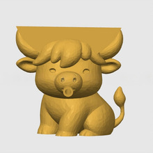 Highland Cattle Sponge Holder �ߵ�ţϴ�ֺ��d�� 3Dˮ�ۺ��d