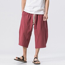 E 52924 Linen Casual Pants Men �����߷ֿ� ����ѷŷ���羳