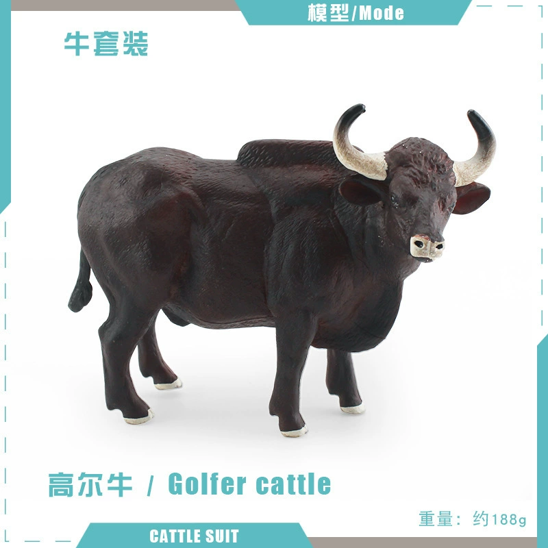 Cross -border simulation forest animal musk, ox Akravati Bulls, Bull River Bulls, Golnue model static ornament